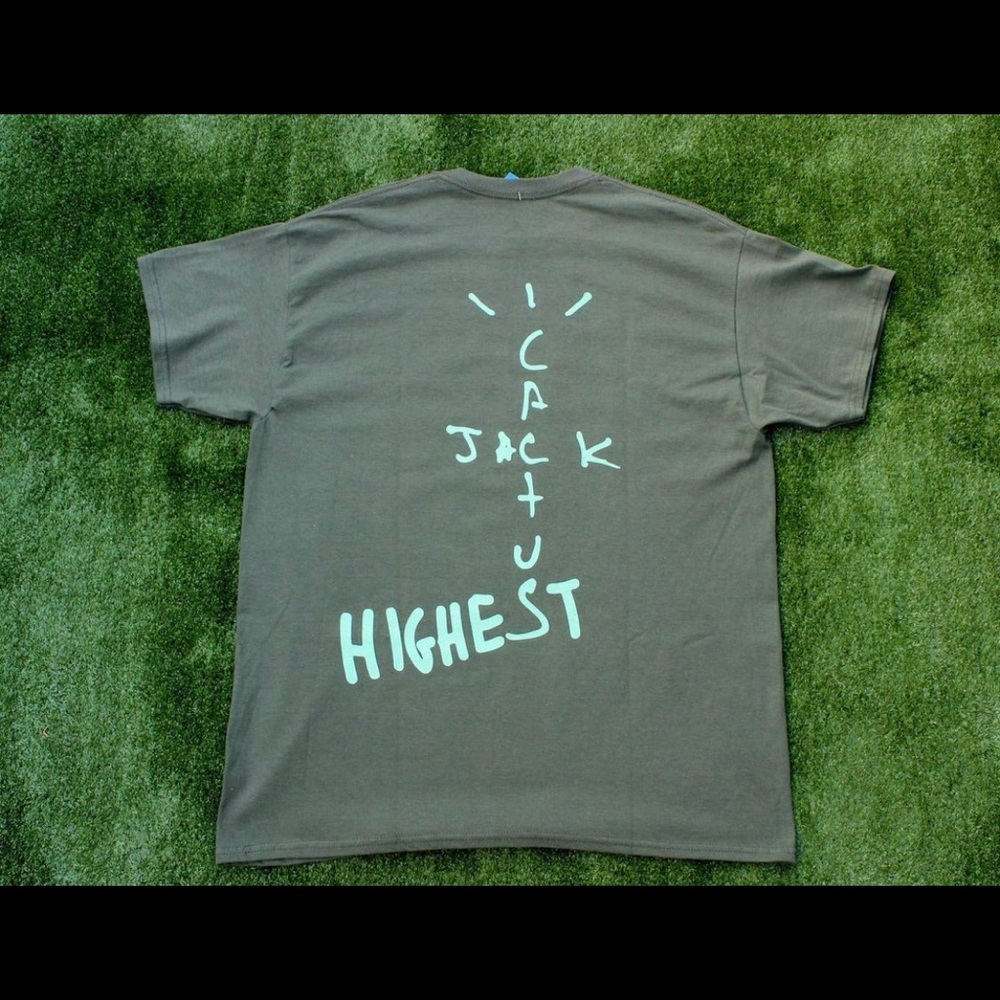 Travis Scott Cactus Nike Jordan Green T Shirt highest in the room